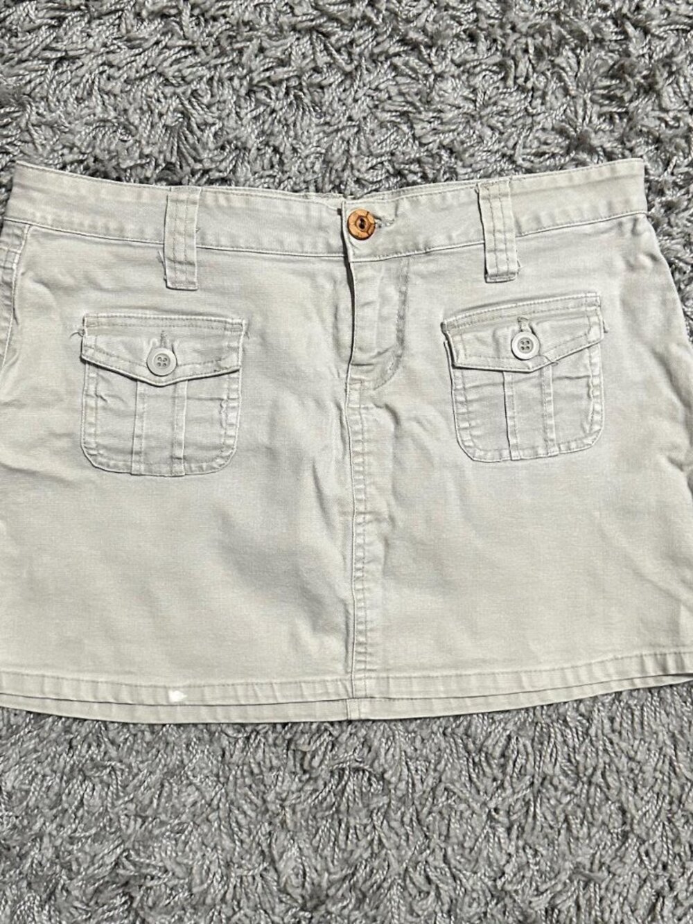 2000s It Jeans Tan Mini Skirt Size 7/8